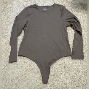 NUUDS Long Sleeve Crewneck Bodysuit XXL